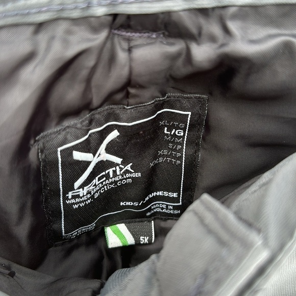 Arctix Kid's Gray Snowpants size XL - Picture 5 of 7
